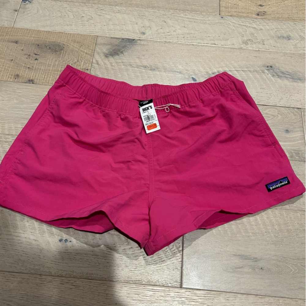 Pink 3 inch Patagonia baggies size M